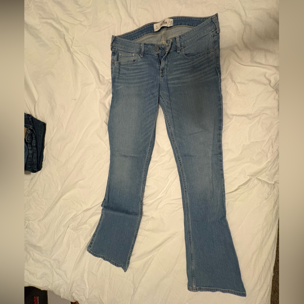 Hollister Women's Boot Cut Jeans in Light Blue